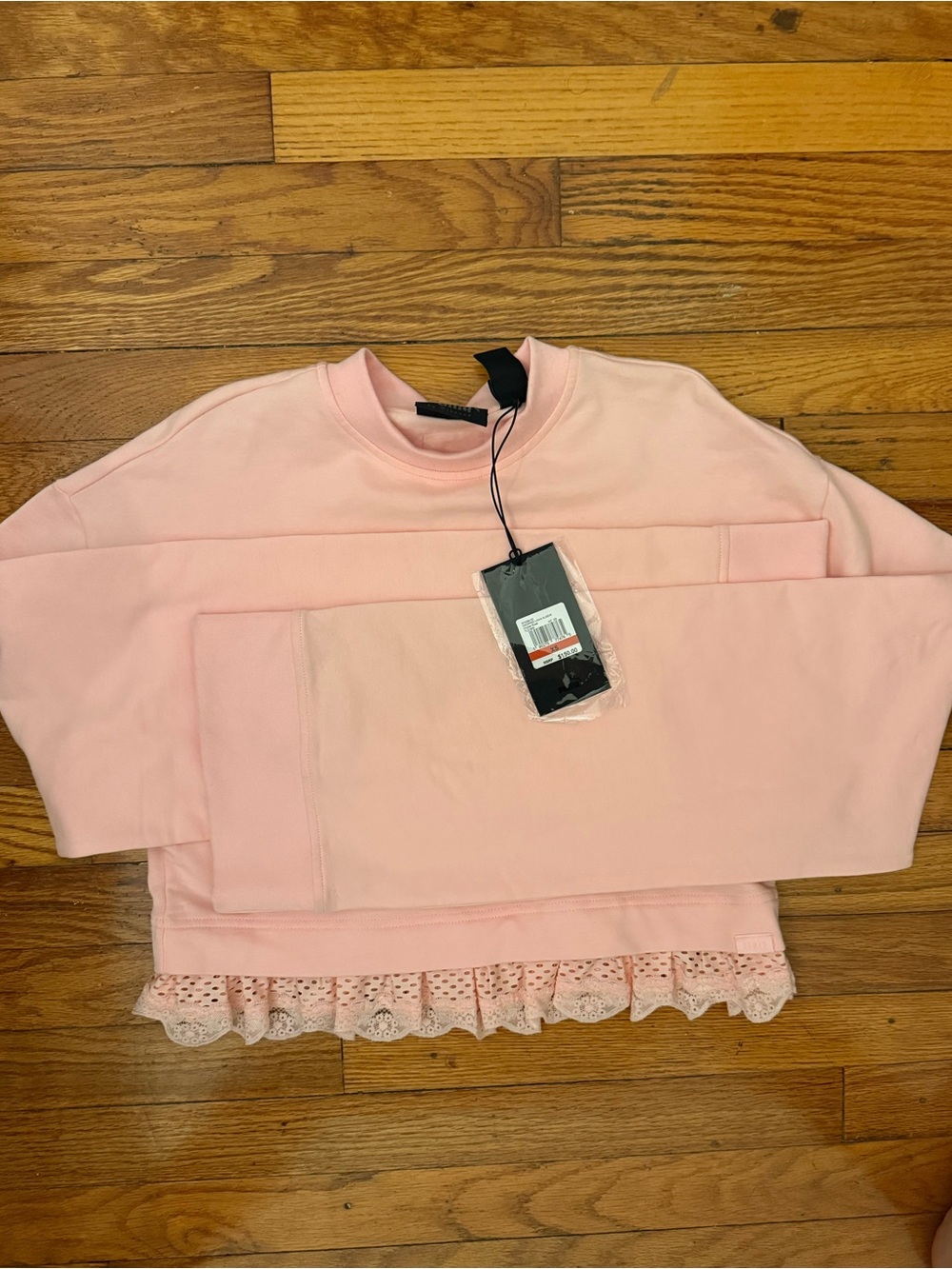 NWT Puma by Rihanna Fenty Cropped Oversized Crochet Pullover